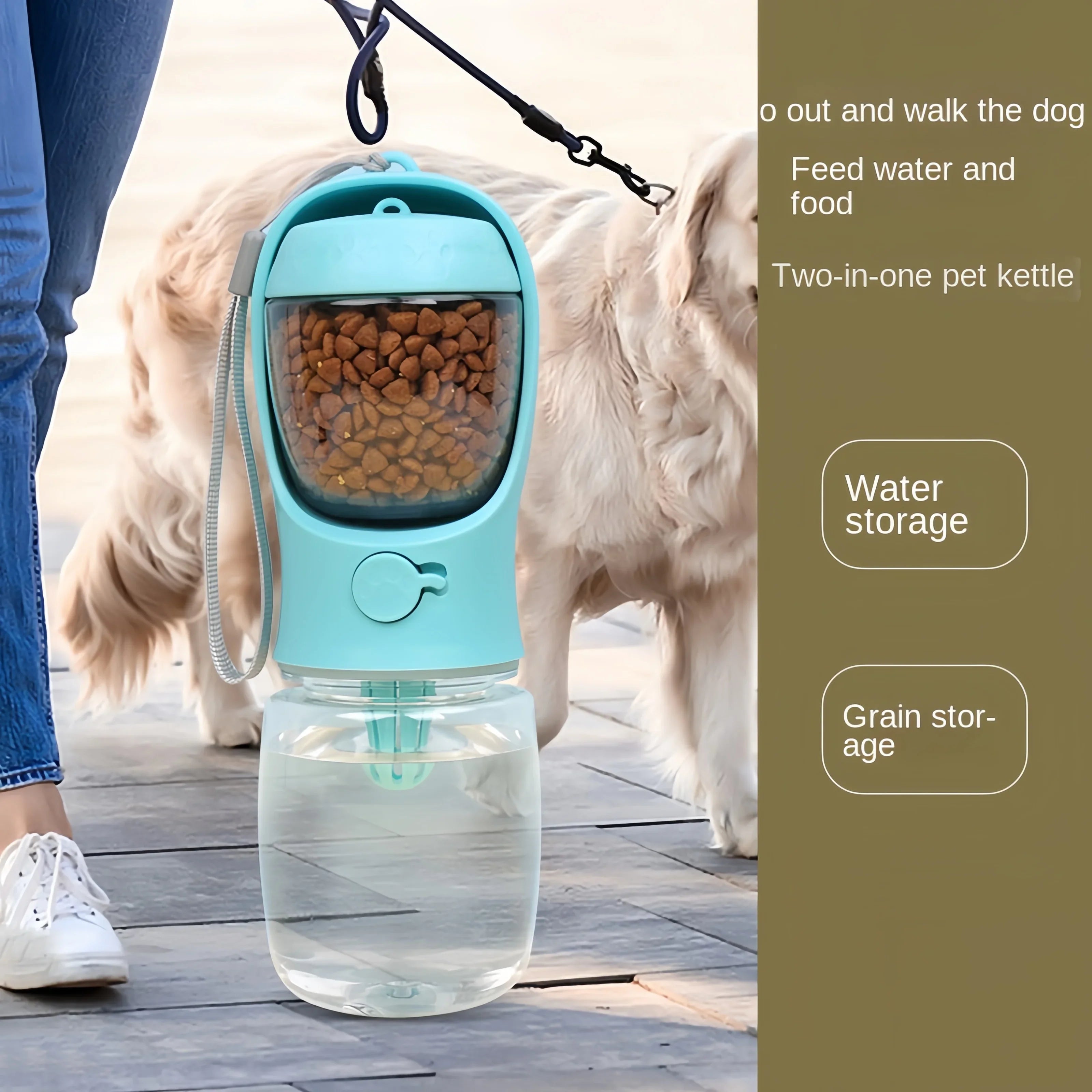 Pet Travel Hydration & Snack Bottle